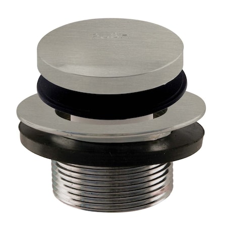 Westbrass Tip Toe 1-3/8" NPSM Fine Thread Bath Drain in Satin Nickel D3323-07